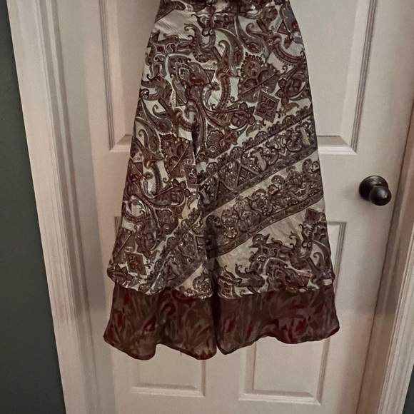 Silk one size wrap around skirt-Kaniza- Imported- 36” Length- NEW - Picture 5 of 14